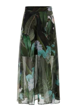 Guess Mit Allover-Print - Jupe Trapèze - Mehrfarbig, Grün -Femmes Vêtements Boutique 3f19ce6cad6842ddab6be4139590c0a5