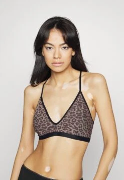 Pieces Pcmylli Bra - Brassière - Black/Leo