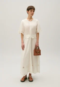 CLAUDIE PIERLOT Radeau - Robe Longue - Ecru