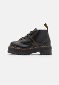 Dr. Martens Church Quad Unisex - Boots À Talons - Black Vintage Smooth