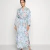 Anna Field Floral Robe - Peignoir - Blue