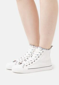 Anna Field Baskets Montantes - White/Multi-Coloured