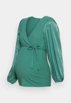 Mamalicious Leanne Tess - T-Shirt À Manches Longues - Grün