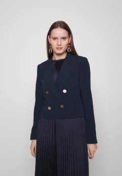 MICHAEL Michael Kors Fitted Db Crop Blazer - Blazer - Midnightblue