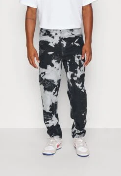 YOURTURN Unisex Moonwash Unisex - Jean Boyfriend - Black