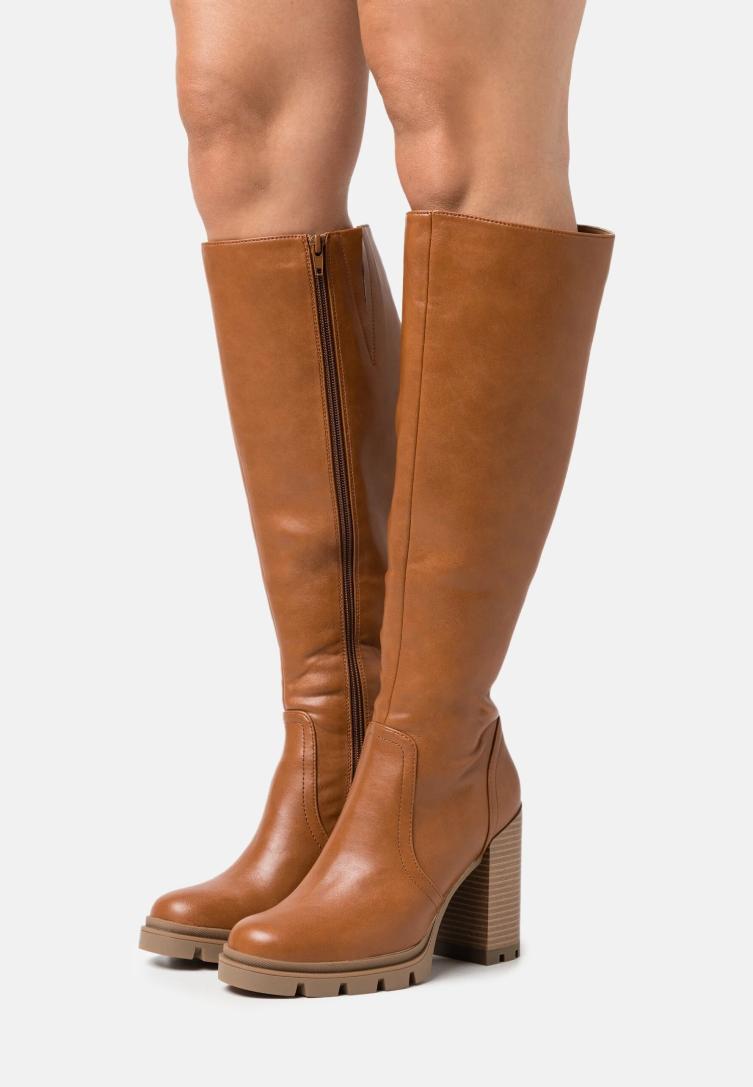 Anna Field Bottes À Talons Hauts - Cognac 1 Anna Field Bottes À Talons Hauts - Cognac